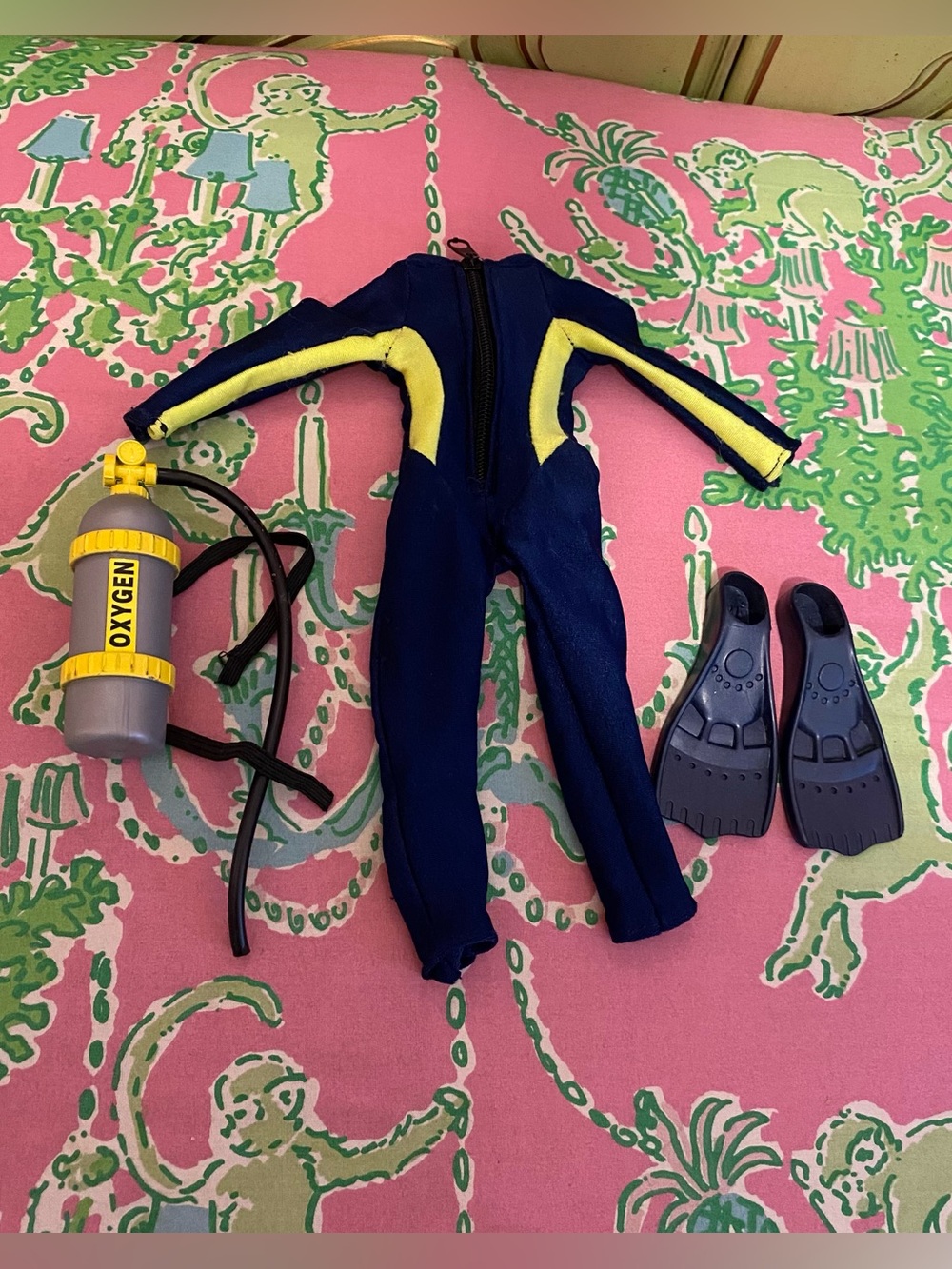 Vintage GI Joe Scuba Diver 4 Piece lot